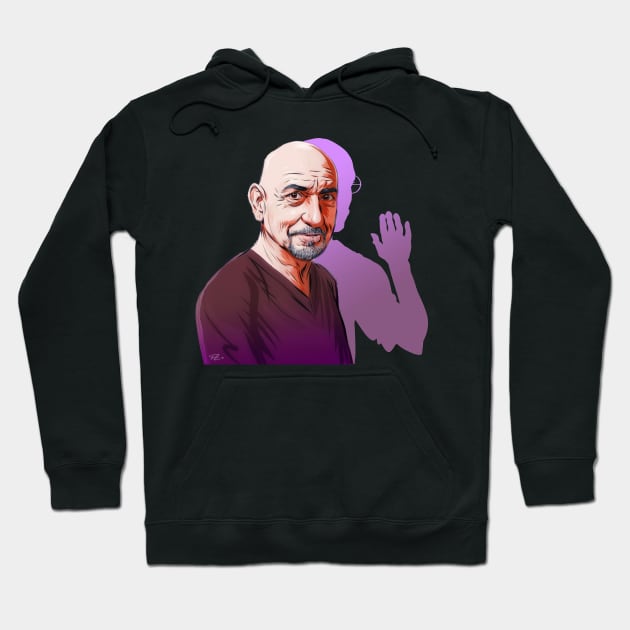 Ben Kingsley - An illustration by Paul Cemmick Hoodie by PLAYDIGITAL2020